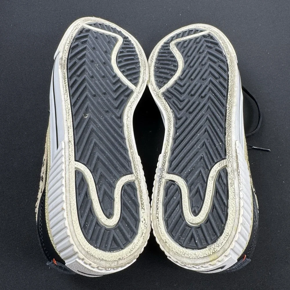 Nike Court Legacy Lift Shoe Womens Size 7 Leather Black Leopard Swoosh Sneaker - Picture 6 of 7